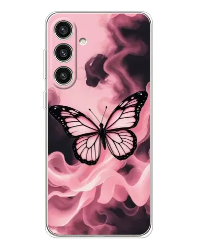 Чехол для Samsung Galaxy S25 Plus с картинкой «Бабочка в дыму»