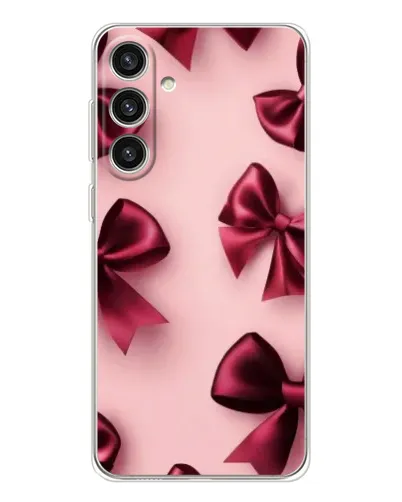 Чехол для Samsung Galaxy S25 Plus с картинкой «Бордовый атлас»