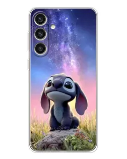 Чехол для Samsung Galaxy S25 Plus с картинкой «Стич на рассвете»