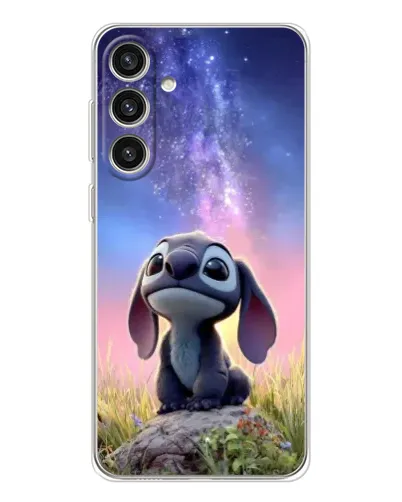 Чехол для Samsung Galaxy S25 Plus с картинкой «Стич на рассвете»