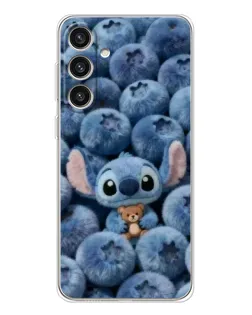 Чехол для Samsung Galaxy S25 Plus с картинкой «Стич и голубика»