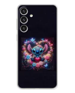 Чехол для Samsung Galaxy S25 Plus с картинкой «Stitch в цветах»