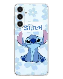 Чехол для Samsung Galaxy S25 Plus с картинкой «Stitch среди цветов»