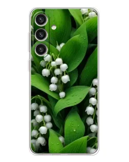 Чехол для Samsung Galaxy S25 Plus с картинкой «Ландыши в зелени»