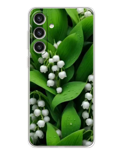 Чехол для Samsung Galaxy S25 Plus с картинкой «Ландыши в зелени»