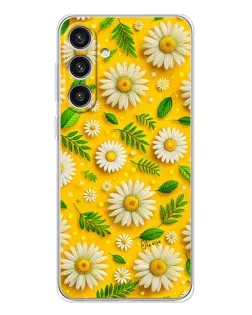 Чехол для Samsung Galaxy S25 Plus с картинкой «Ромашковое солнце»