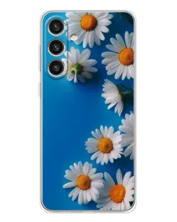 Чехол для Samsung Galaxy S25 Plus с картинкой «Белоснежные маргаритки»