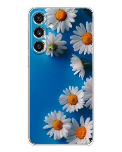 Чехол для Samsung Galaxy S25 Plus с картинкой «Белоснежные маргаритки»