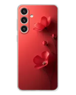 Чехол для Samsung Galaxy S25 Plus с картинкой «Маковые соцветия»
