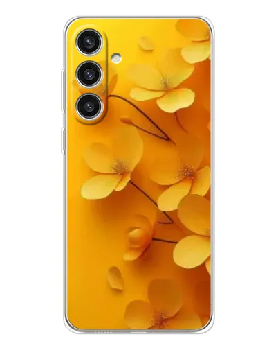 Чехол для Samsung Galaxy S25 Plus с картинкой «Золотые лепестки»