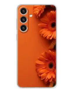 Чехол для Samsung Galaxy S25 Plus с картинкой «Оранжевые герберы»