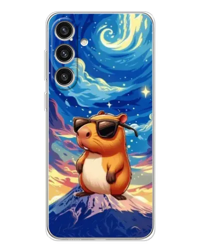 Чехол для Samsung Galaxy S25 Plus с картинкой «Капибара Ван Гога»