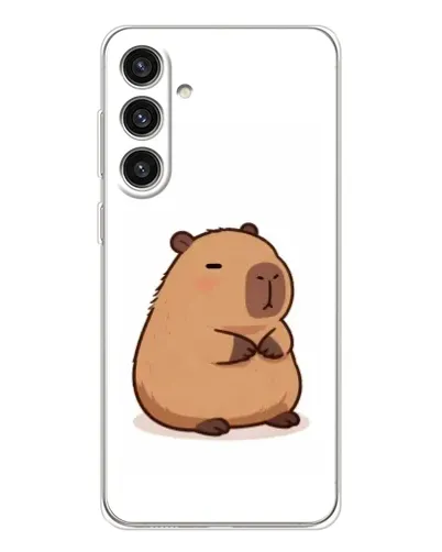 Чехол для Samsung Galaxy S25 Plus с картинкой «Толстенькая капибара»