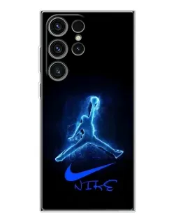 Чехол для Samsung Galaxy S25 Ultra с картинкой «Jordan Neon Blue» Чехол для Samsung Galaxy S25 Ultra с картинкой «Jordan Neon Blue»