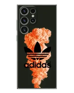 Чехол для Samsung Galaxy S25 Ultra с картинкой «Оранжевый дым Adidas» Чехол для Samsung Galaxy S25 Ultra с картинкой «Оранжевый дым Adidas»