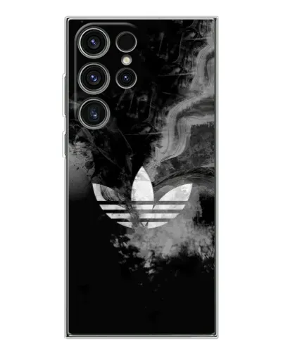 Чехол для Samsung Galaxy S25 Ultra с картинкой «Абстрактный дым Adidas»