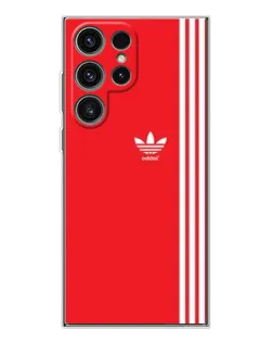 Чехол для Samsung Galaxy S25 Ultra с картинкой «Красный минимализм Adidas» Чехол для Samsung Galaxy S25 Ultra с картинкой «Красный минимализм Adidas»