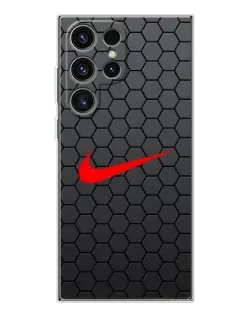 Чехол для Samsung Galaxy S25 Ultra с картинкой «Nike — карбоновая сетка» Чехол для Samsung Galaxy S25 Ultra с картинкой «Nike — карбоновая сетка»