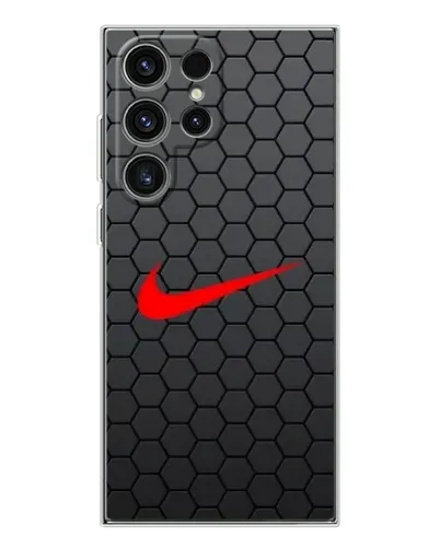Чехол для Samsung Galaxy S25 Ultra с картинкой «Nike — карбоновая сетка»
