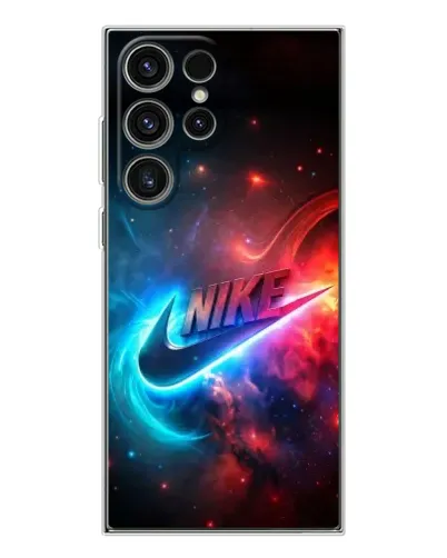 Чехол для Samsung Galaxy S25 Ultra с картинкой «Огненный логотип Nike»