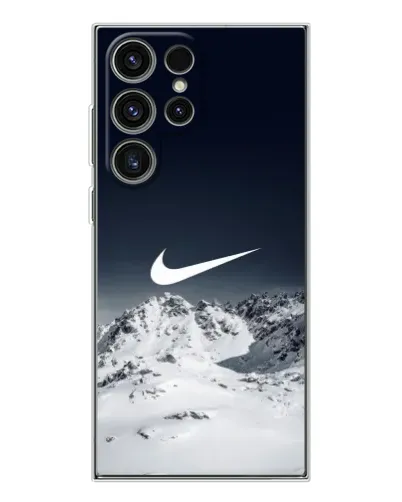 Чехол для Samsung Galaxy S25 Ultra с картинкой «Nike — зимние горы»