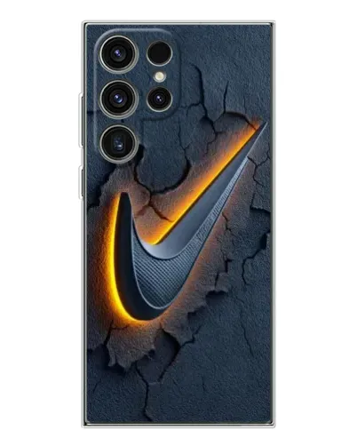 Чехол для Samsung Galaxy S25 Ultra с картинкой «Объемный логотип Найк»