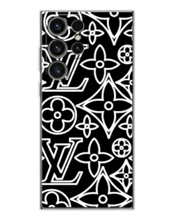 Чехол для Samsung Galaxy S25 Ultra с картинкой «Черно-белый узор LV» Чехол для Samsung Galaxy S25 Ultra с картинкой «Черно-белый узор LV»