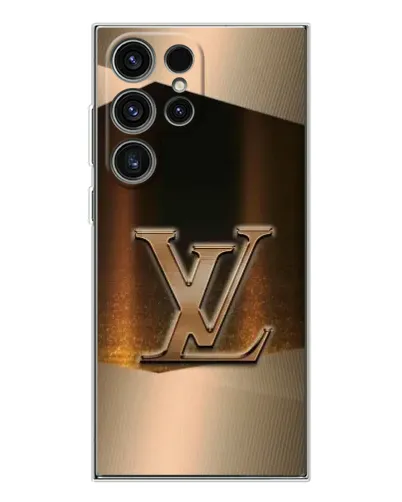 Чехол для Samsung Galaxy S25 Ultra с картинкой «LV — золотое сияние»