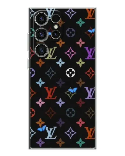 Чехол для Samsung Galaxy S25 Ultra с картинкой «Цветная монограмма LV»