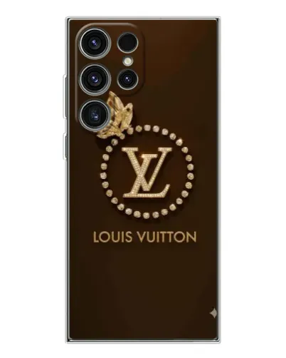 Чехол для Samsung Galaxy S25 Ultra с картинкой «LV — золотая печать»