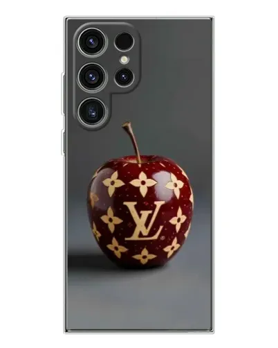 Чехол для Samsung Galaxy S25 Ultra с картинкой «Красное яблоко LV»