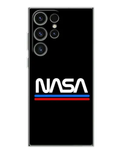 Чехол для Samsung Galaxy S25 Ultra с картинкой «NASA — классика Red Blue»