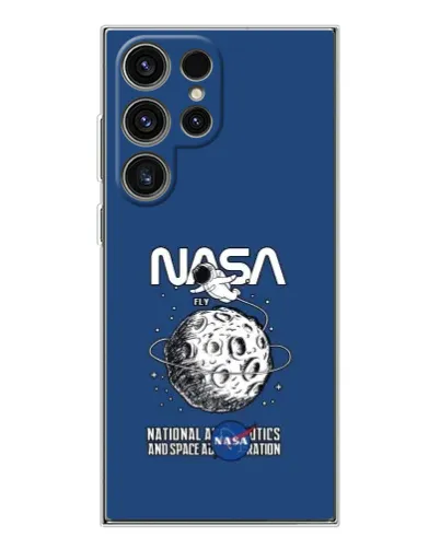 Чехол для Samsung Galaxy S25 Ultra с картинкой «NASA — лунная миссия»