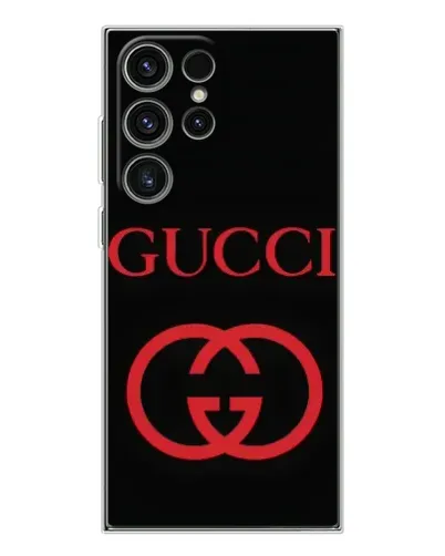 Чехол для Samsung Galaxy S25 Ultra с картинкой «Gucci — красный логотип»