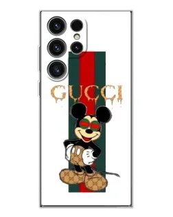 Чехол для Samsung Galaxy S25 Ultra с картинкой «Микки Маус Gucci — полосы» Чехол для Samsung Galaxy S25 Ultra с картинкой «Микки Маус Gucci — полосы»