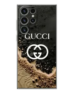 Чехол для Samsung Galaxy S25 Ultra с картинкой «Gucci — песчаные дюны» Чехол для Samsung Galaxy S25 Ultra с картинкой «Gucci — песчаные дюны»