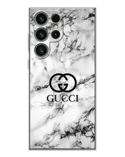 Чехол для Samsung Galaxy S25 Ultra с картинкой «Gucci — мраморный шик»