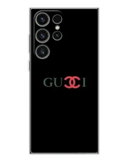 Чехол для Samsung Galaxy S25 Ultra с картинкой «Gucci — красный градиент» Чехол для Samsung Galaxy S25 Ultra с картинкой «Gucci — красный градиент»