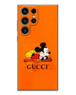 Чехол для Samsung Galaxy S25 Ultra с картинкой «Микки Маус Gucci — оранж» Чехол для Samsung Galaxy S25 Ultra с картинкой «Микки Маус Gucci — оранж»