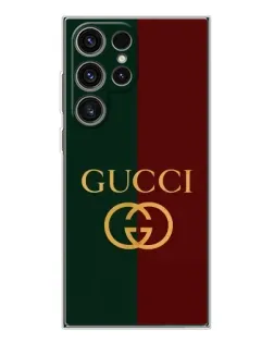 Чехол для Samsung Galaxy S25 Ultra с картинкой «Gucci — темно-зеленый градиент» Чехол для Samsung Galaxy S25 Ultra с картинкой «Gucci — темно-зеленый градиент»