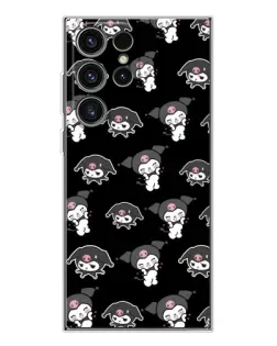 Чехол для Samsung Galaxy S25 Ultra с картинкой «Черный паттерн Kuromi» Чехол для Samsung Galaxy S25 Ultra с картинкой «Черный паттерн Kuromi»