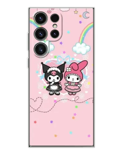 Чехол для Samsung Galaxy S25 Ultra с картинкой «My Melody и Kuromi»