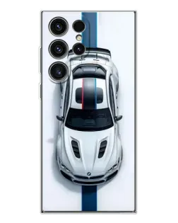 Чехол для Samsung Galaxy S25 Ultra с картинкой «Вид сверху — BMW M» Чехол для Samsung Galaxy S25 Ultra с картинкой «Вид сверху — BMW M»