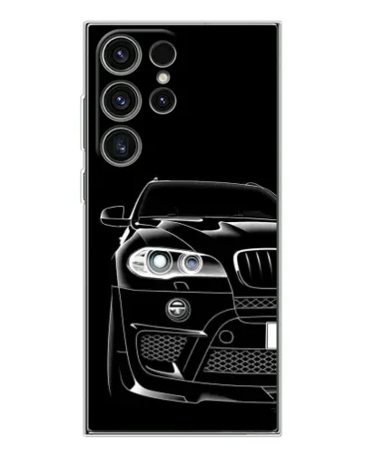 Чехол для Samsung Galaxy S25 Ultra с картинкой «Темный силуэт BMW»