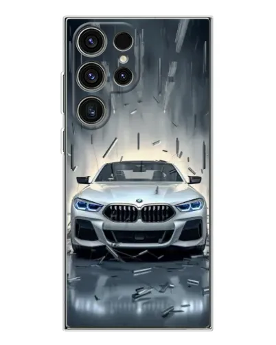 Чехол для Samsung Galaxy S25 Ultra с картинкой «BMW в свете фар»