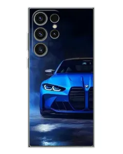 Чехол для Samsung Galaxy S25 Ultra с картинкой «Голубая BMW M4» Чехол для Samsung Galaxy S25 Ultra с картинкой «Голубая BMW M4»
