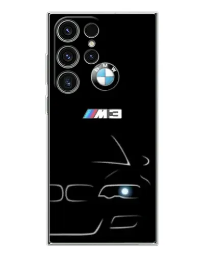 Чехол для Samsung Galaxy S25 Ultra с картинкой «Минималистичный принт BMW M3»