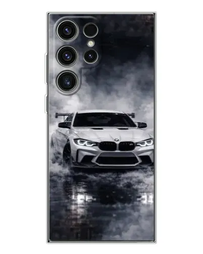 Чехол для Samsung Galaxy S25 Ultra с картинкой «BMW сквозь туман»