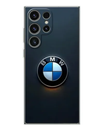 Чехол для Samsung Galaxy S25 Ultra с картинкой «Логотип BMW — минимализм»