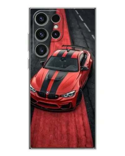 Чехол для Samsung Galaxy S25 Ultra с картинкой «BMW на красной дорожке»